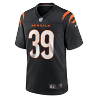 Men's Nike Marvell Tell III Black Cincinnati Bengals Game Player Jersey