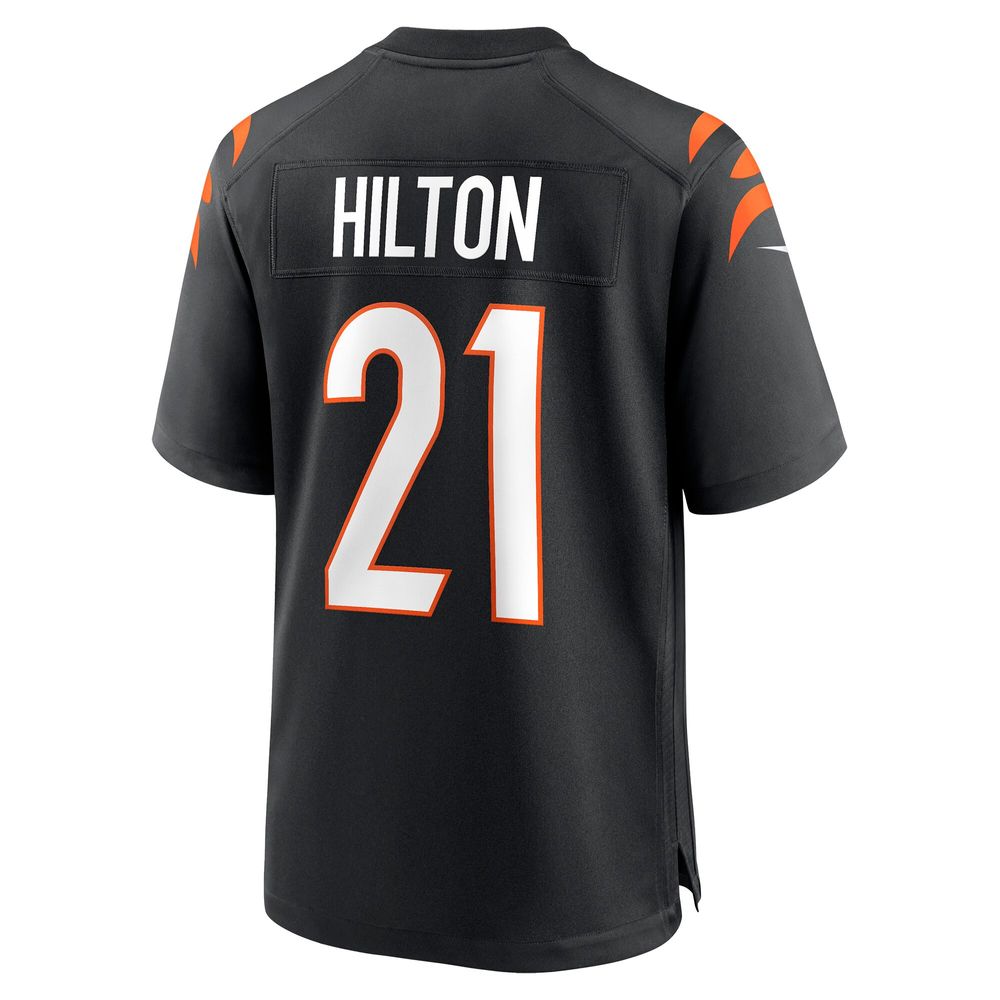 Men's Nike Mike Hilton Black Cincinnati Bengals Game Player Jersey