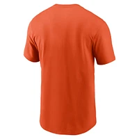 T-shirt essentiel Nike orange Cincinnati Bengals Faded pour homme