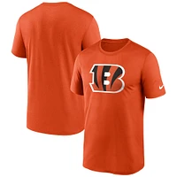 T-shirt Nike orange pour homme avec logo Primetime Legend des Bengals de Cincinnati
