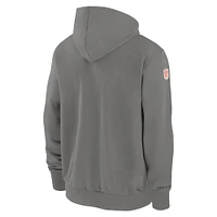 Men's Nike  Pewter Cincinnati Bengals Player Full-Zip Performance Hoodie