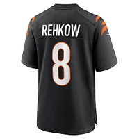 Men's Nike Ryan Rehkow  Black Cincinnati Bengals Game Jersey