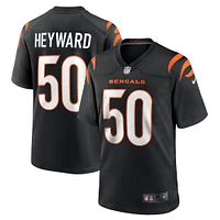 Men's Nike Shaka Heyward  Black Cincinnati Bengals Team Game Jersey