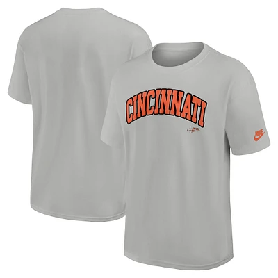 T-shirt Nike Silver Cincinnati Bengals Rewind Max90 pour homme