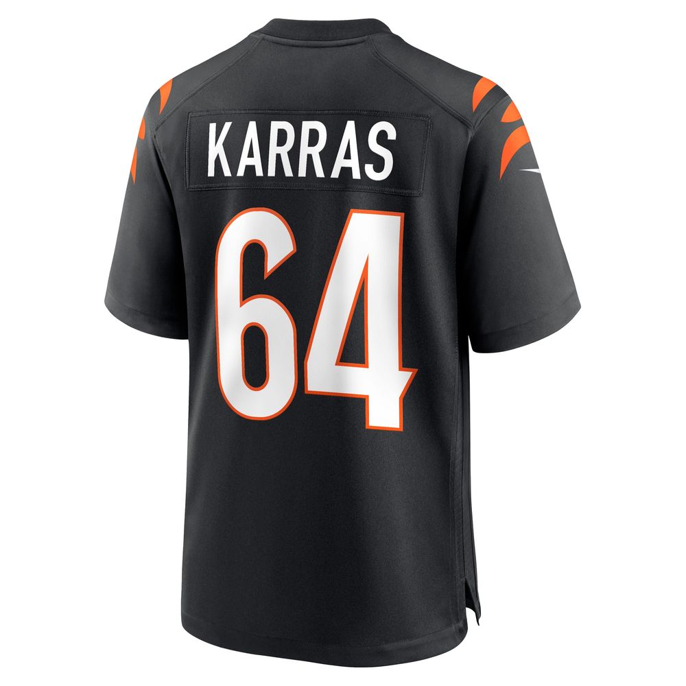 Men's Nike Ted Karras Black Cincinnati Bengals Game Player Jersey