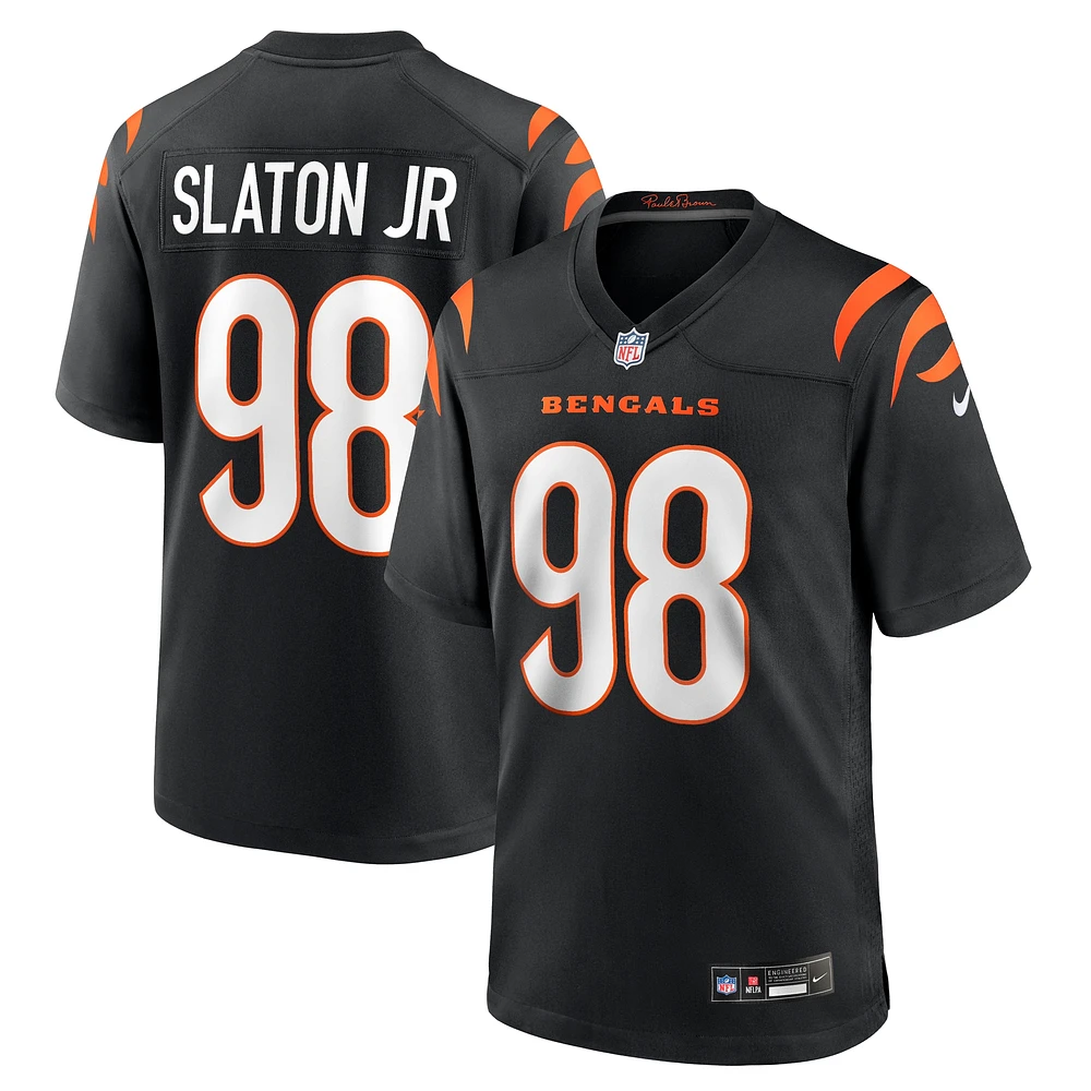 Maillot Nike Tedarrell Slaton Jr. pour homme, noir, équipe des Bengals de Cincinnati