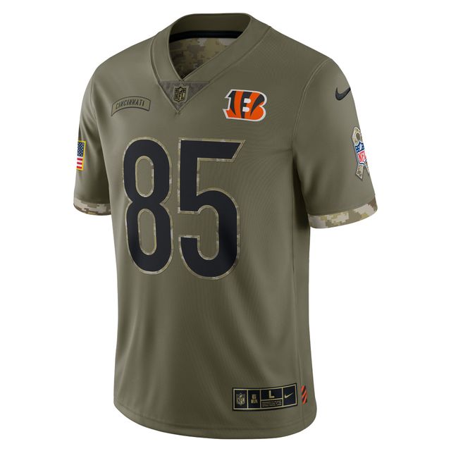 Men's Nike Tee Higgins Olive Cincinnati Bengals 2022 Salute To Service  Limited Jersey