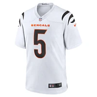 Maillot de match Nike Tee Higgins blanc pour hommes des Bengals Cincinnati