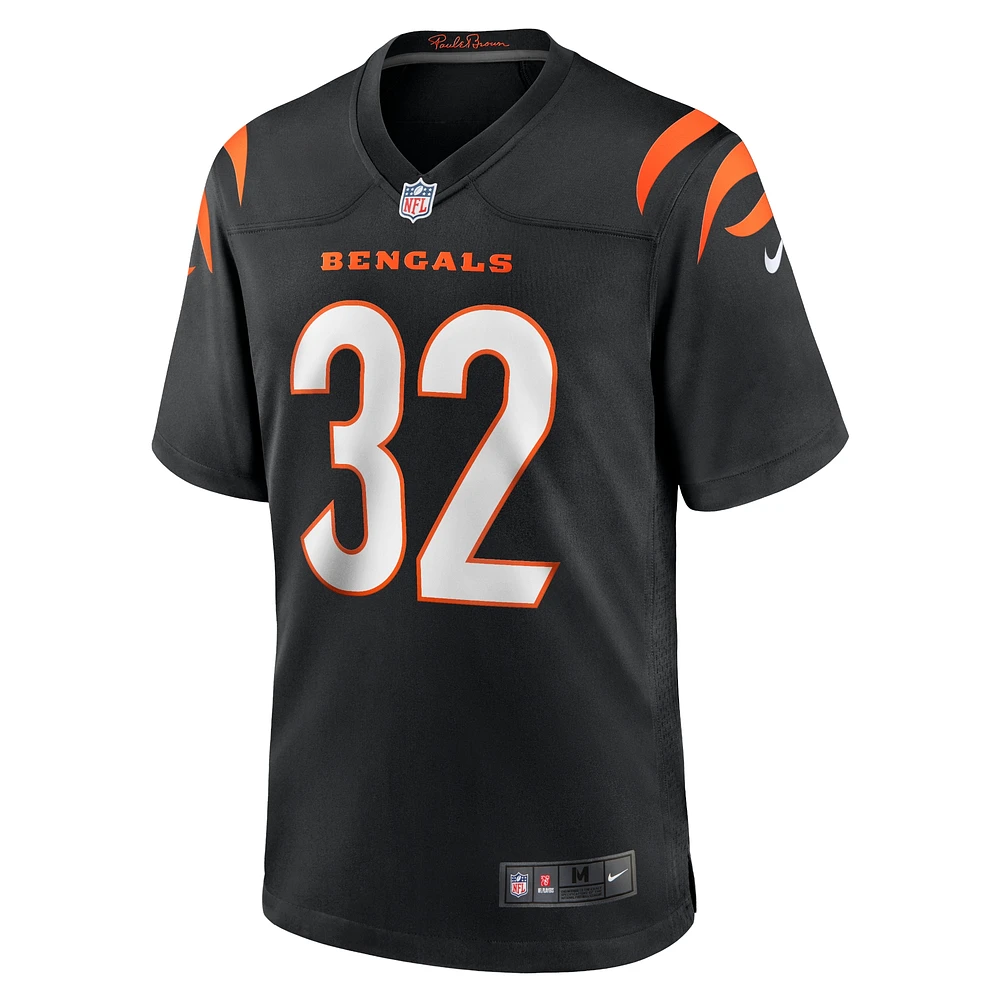 Maillot de match des Bengals Cincinnati Nike Trayveon Williams pour homme Noir