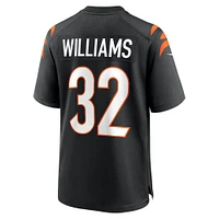 Maillot de match des Bengals Cincinnati Nike Trayveon Williams pour homme Noir