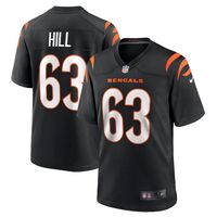 Men's Nike Trey Hill Black Cincinnati Bengals Game Jersey