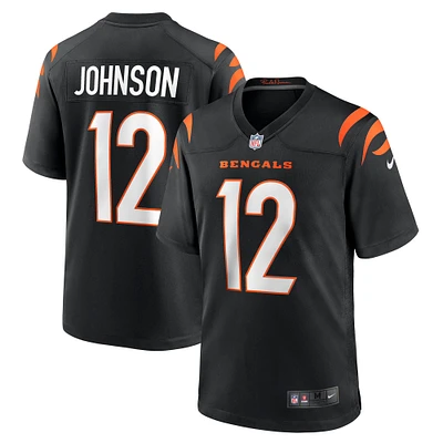 Maillot de joueur à domicile des Bengals Cincinnati Nike Tyron Johnson pour homme, noir