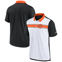 Men's Nike White/Black Cincinnati Bengals Rewind Pique Polo