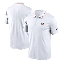 Men's Nike White Cincinnati Bengals Sideline Victory Performance Polo