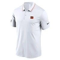 Men's Nike White Cincinnati Bengals Sideline Victory Performance Polo