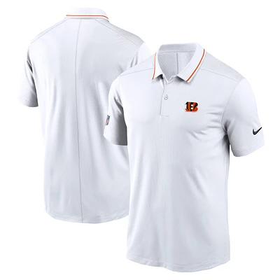 Men's Nike White Cincinnati Bengals Sideline Victory Performance Polo
