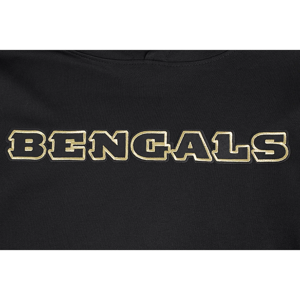 Men's Pro Standard Black Cincinnati Bengals Classic Chenille Pullover Hoodie