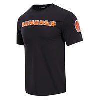 T-shirt classique en chenille noir Pro Standard pour hommes des Bengals de Cincinnati