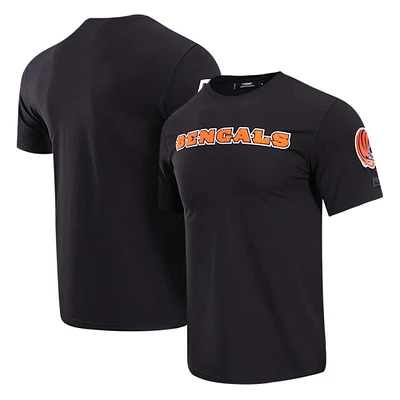 Men's Pro Standard Black Cincinnati Bengals Classic Chenille T-Shirt