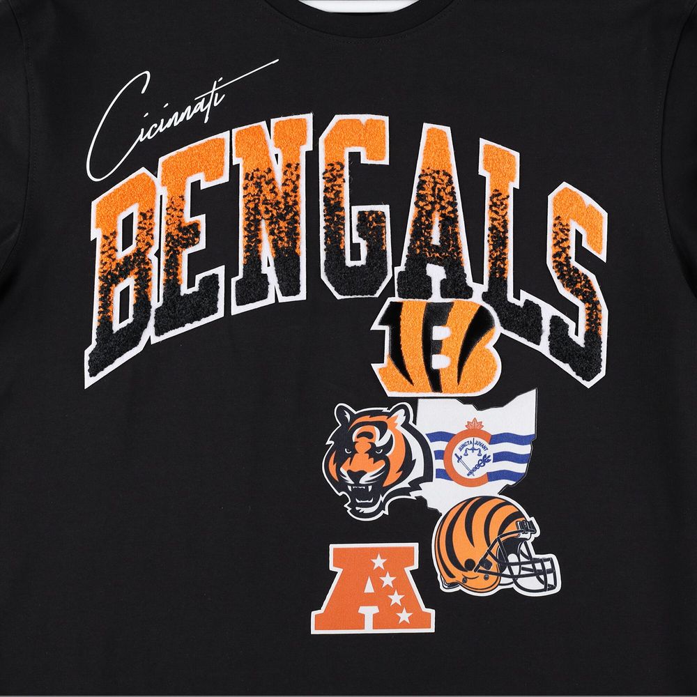 Men's Pro Standard Black Cincinnati Bengals Hometown Collection T-Shirt