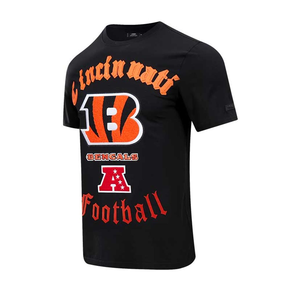 Men's Pro Standard Black Cincinnati Bengals Old English T-Shirt