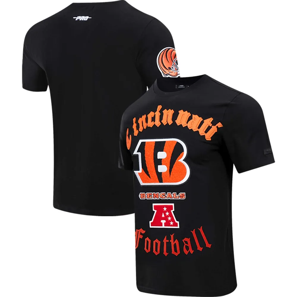 T-shirt noir Pro Standard pour hommes des Bengals de Cincinnati en vieux anglais