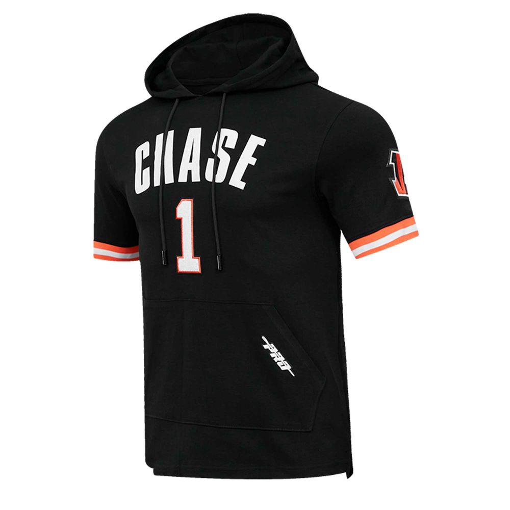 Men's Pro Standard Ja'Marr Chase Black Cincinnati Bengals Player Name & Number Hoodie T-Shirt