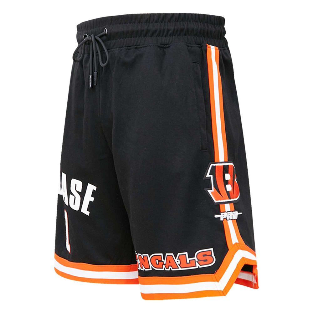 Men's Pro Standard Ja'Marr Chase Black Cincinnati Bengals Player Name & Number Shorts