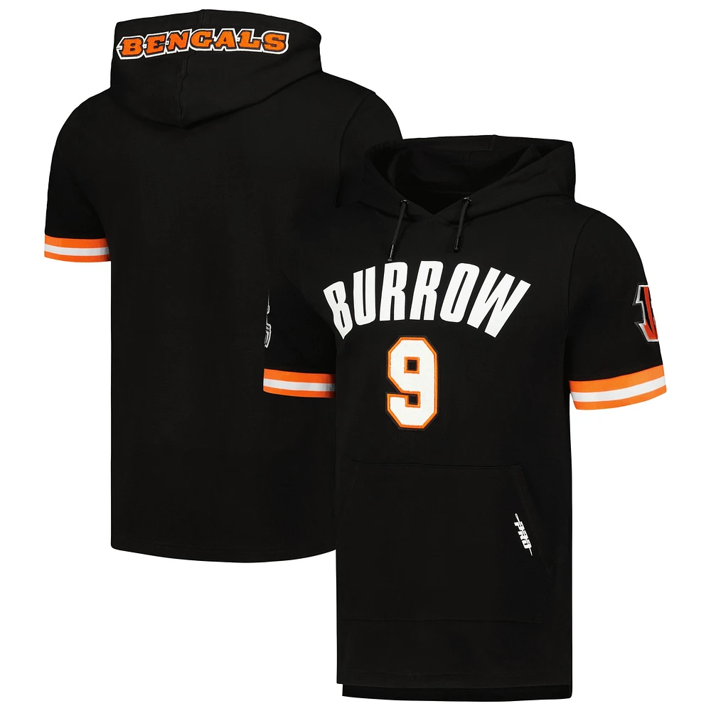 Men's Pro Standard Joe Burrow Black Cincinnati Bengals Player Name & Number Hoodie T-Shirt