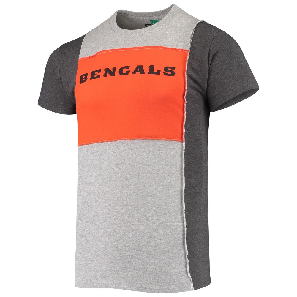 Refried Apparel Men's Refried Apparel Heather Gray Cincinnati Bengals  Sustainable Split T-Shirt