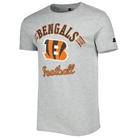 T-shirt Prime Time des Bengals de Cincinnati Starter gris chiné pour homme