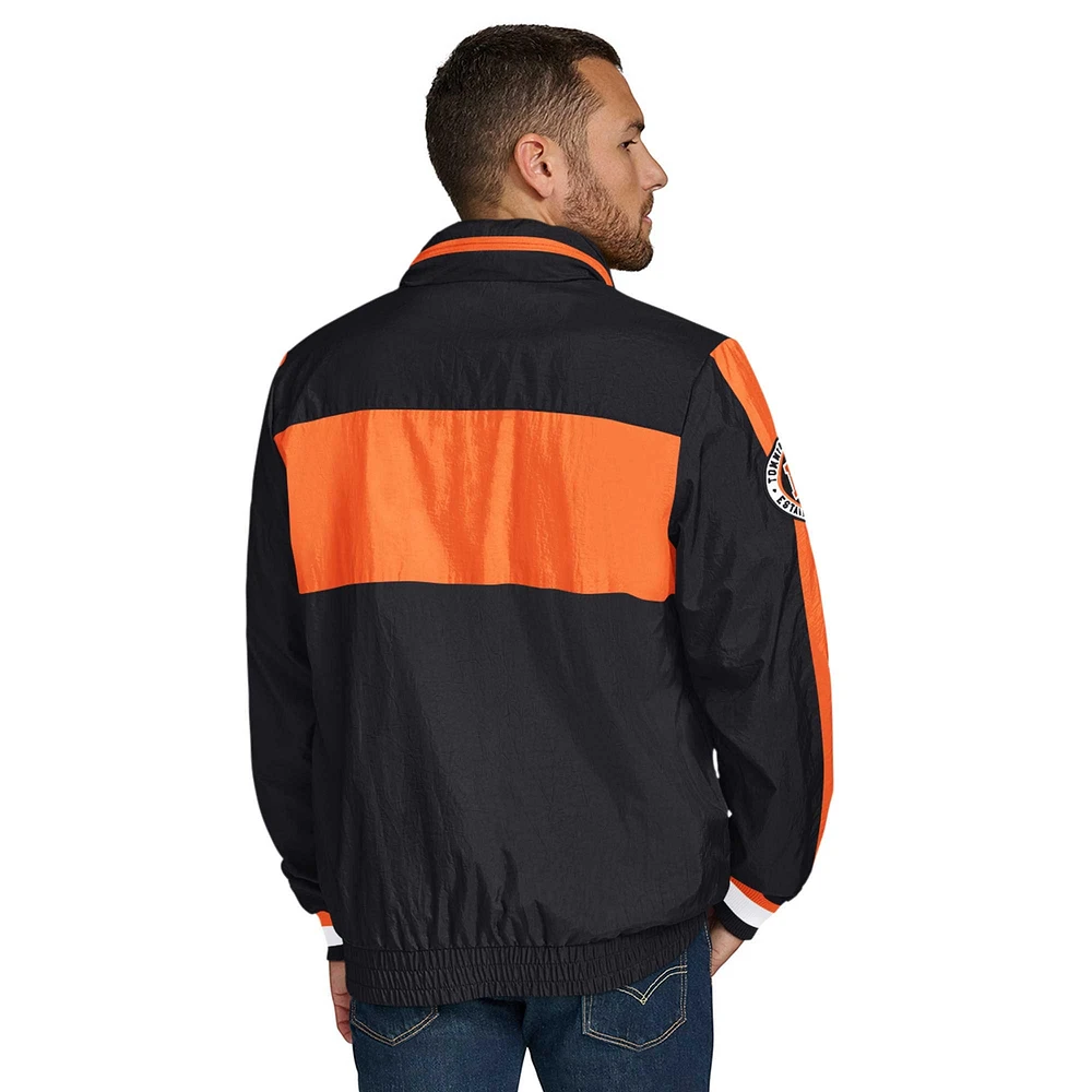 Men's Tommy Hilfiger Black Cincinnati Bengals Gael Lightweight Half-Zip Pullover Hoodie Jacket