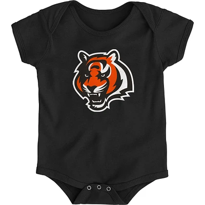 Body noir avec logo de l'équipe des Bengals Cincinnati pour nouveau-né et nourrisson