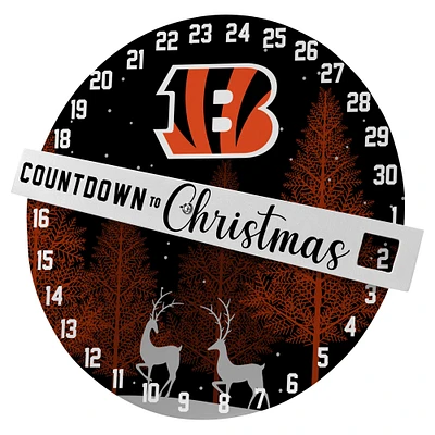 Panneau mural du compte à rebours des Bengals de Cincinnati Pegasus jusqu'à Noël