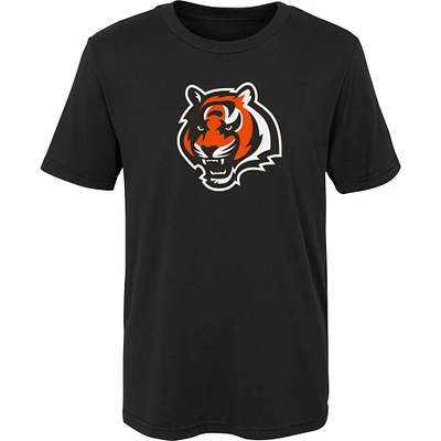 T-shirt noir à logo primaire des Bengals de Cincinnati pour enfants d'âge préscolaire