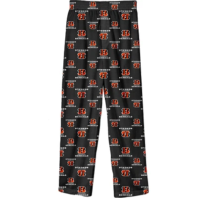 Pantalon de pyjama noir l'équipe des Bengals Cincinnati pour enfants d'âge préscolaire