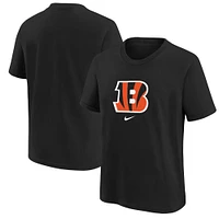 T-shirt noir avec logo des Bengals de Cincinnati pour enfants d'âge préscolaire