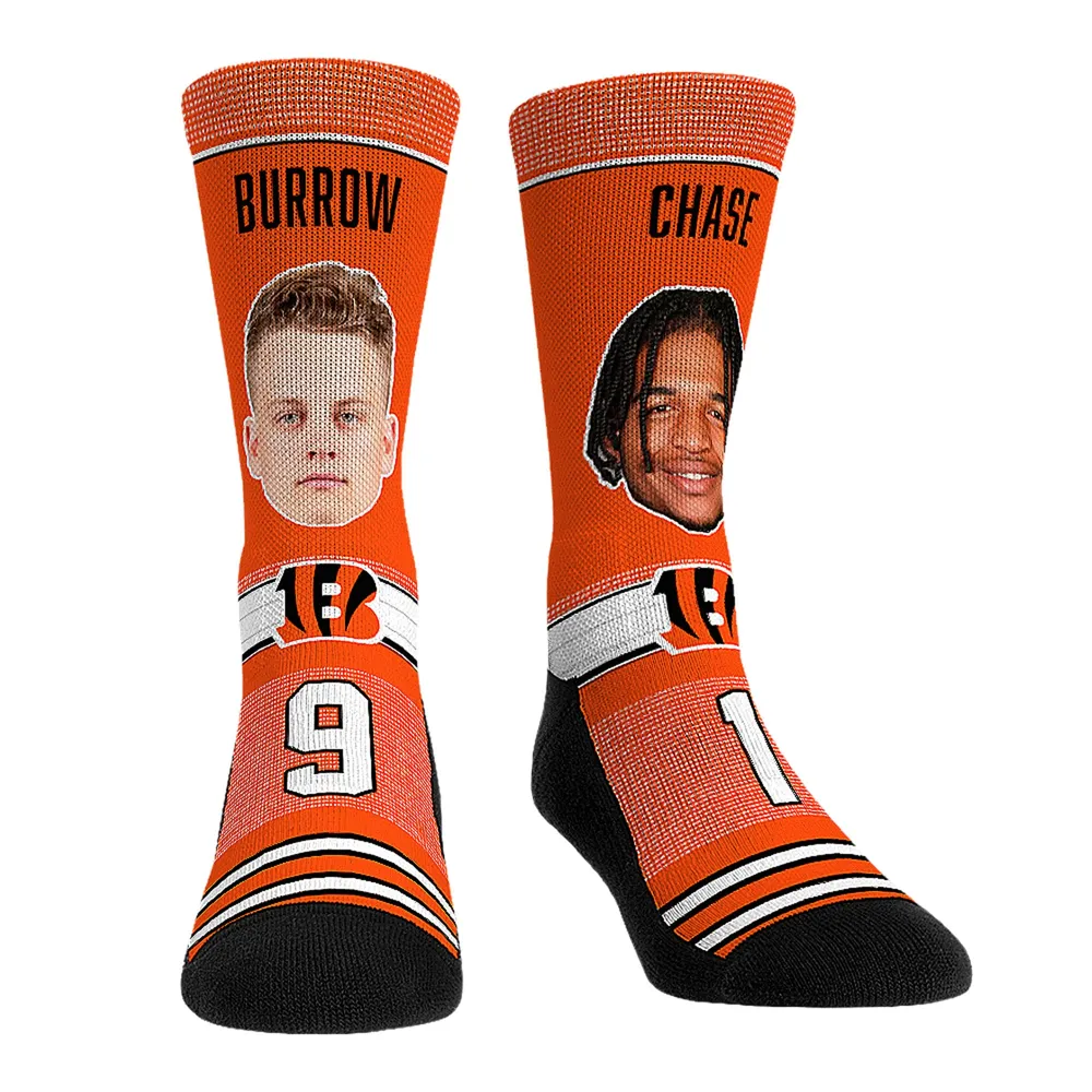 Lids Joe Burrow & Ja'Marr Chase Cincinnati Bengals Rock Em Socks Player  Teammates Crew