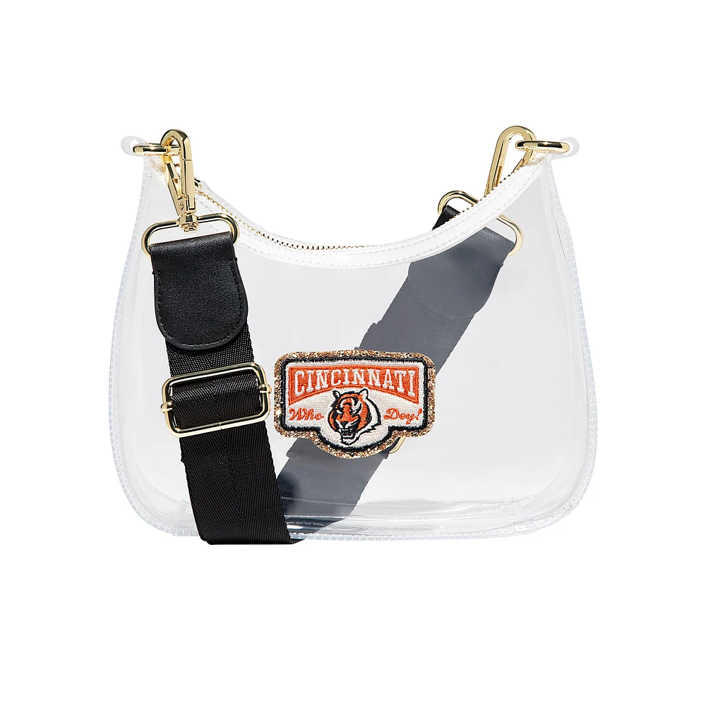 Sac à bandoulière incurvé transparent Stoney Clover Lane Cincinnati Bengals