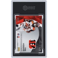 Tee Higgins Cincinnati Bengals Maillot autographié Panini Spectra Neon Green Prizm 2020 Tri-Color Relic #210 #15/50 SGC Carte recrue authentifiée 9/10