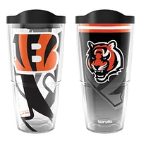 Tervis Cincinnati Bengals 24oz NFL 2 PACK Véritable et Forever Fan