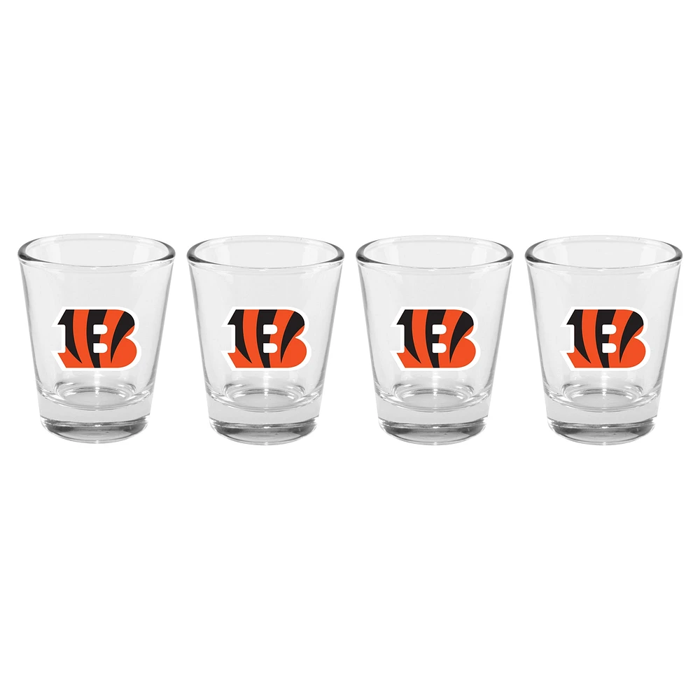 The Memory Company Cincinnati Bengals 4-Pack 2oz. Ensemble de verres à shot