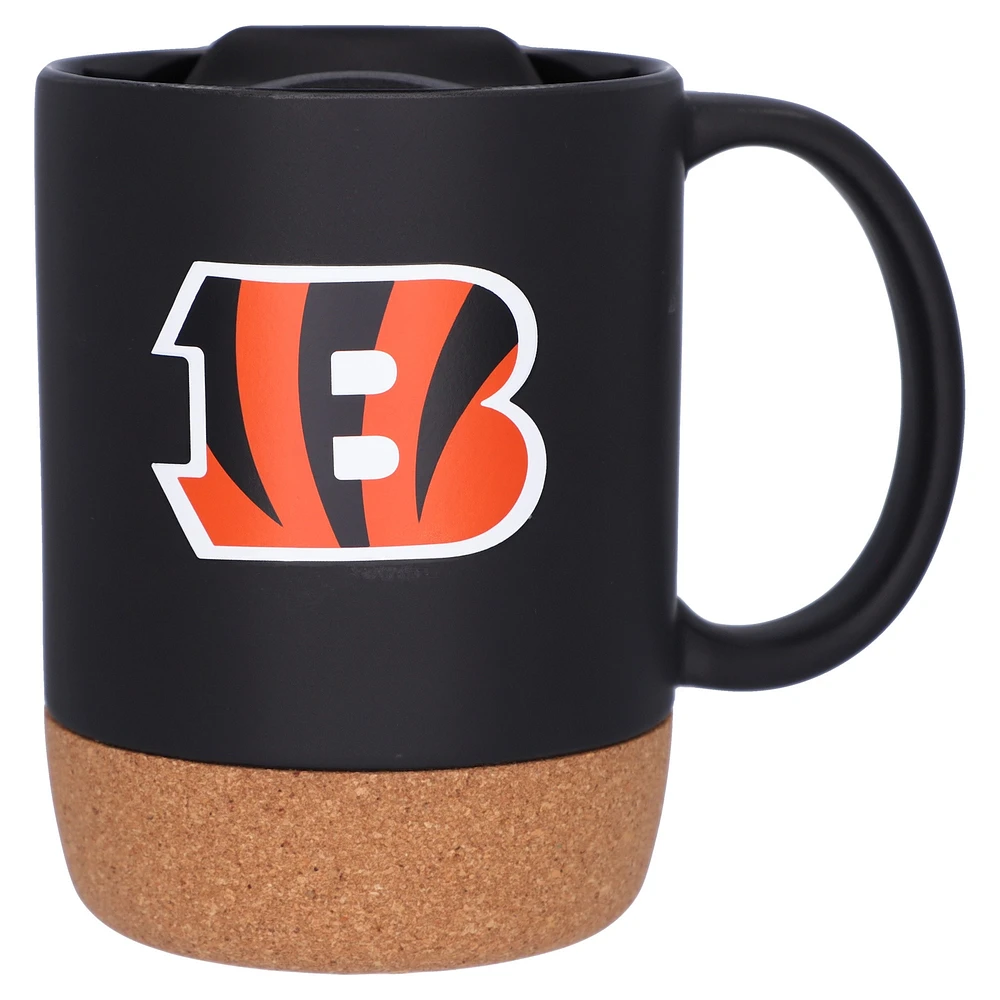 The Memory Company Tasse à fond en liège avec couvercle des Bengals de Cincinnati