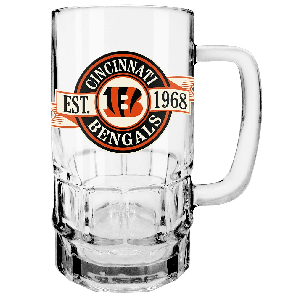 Le Sports Vault Bengals de Cincinnati 18 oz. Chope à bière