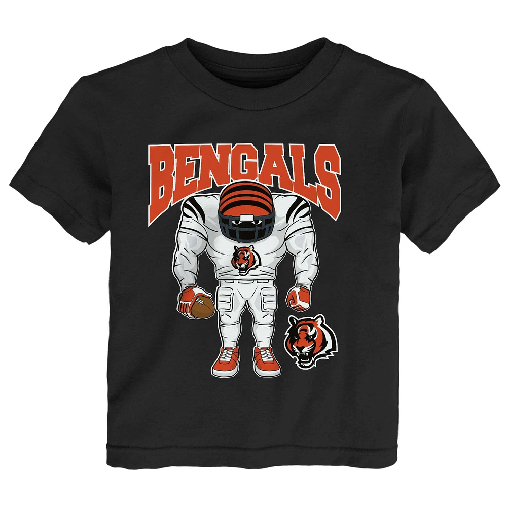 T-shirt noir pour tout-petits Cincinnati Bengals Brute Squad