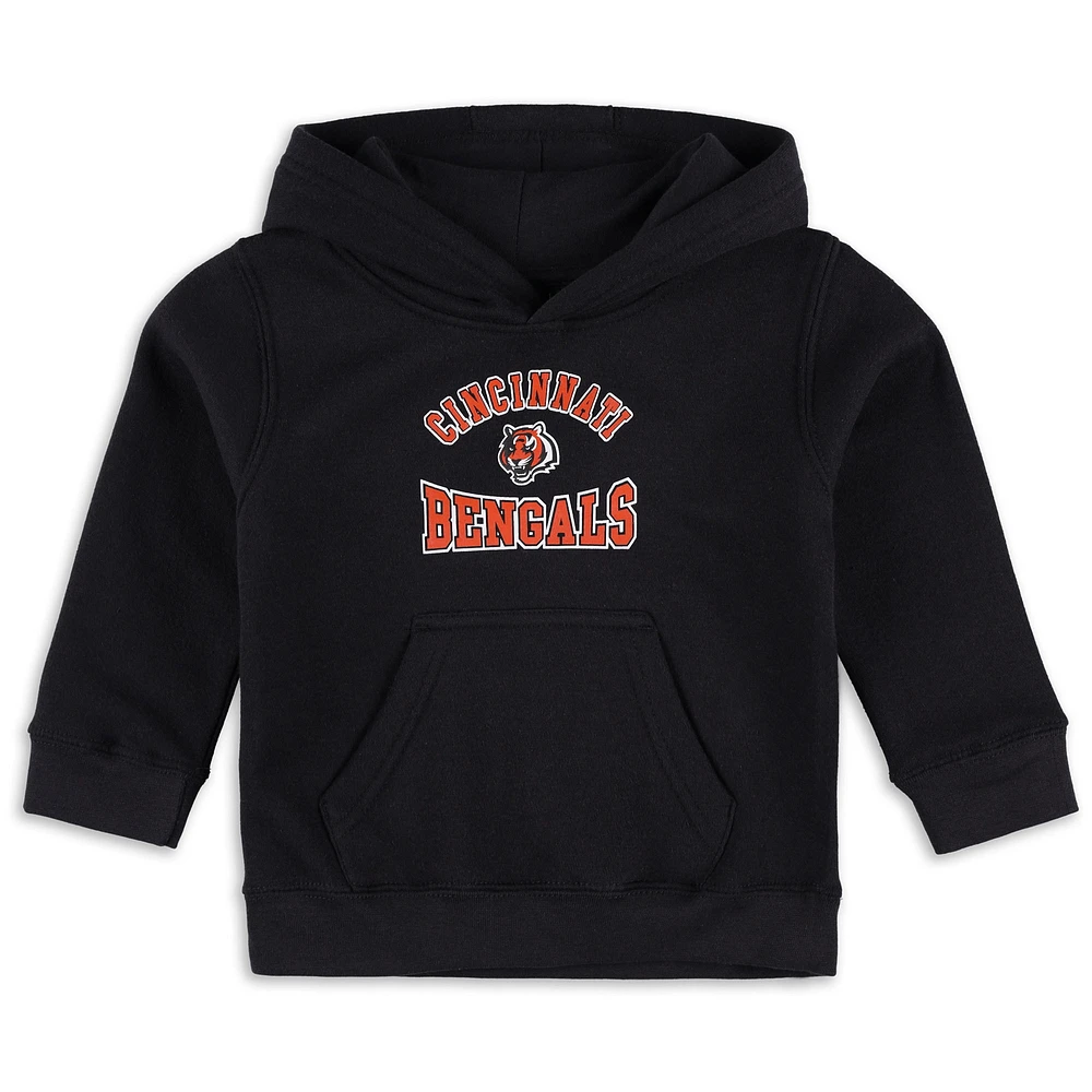 Sweat à capuche en polaire noir pour tout-petits avec logo Home Town des Bengals de Cincinnati