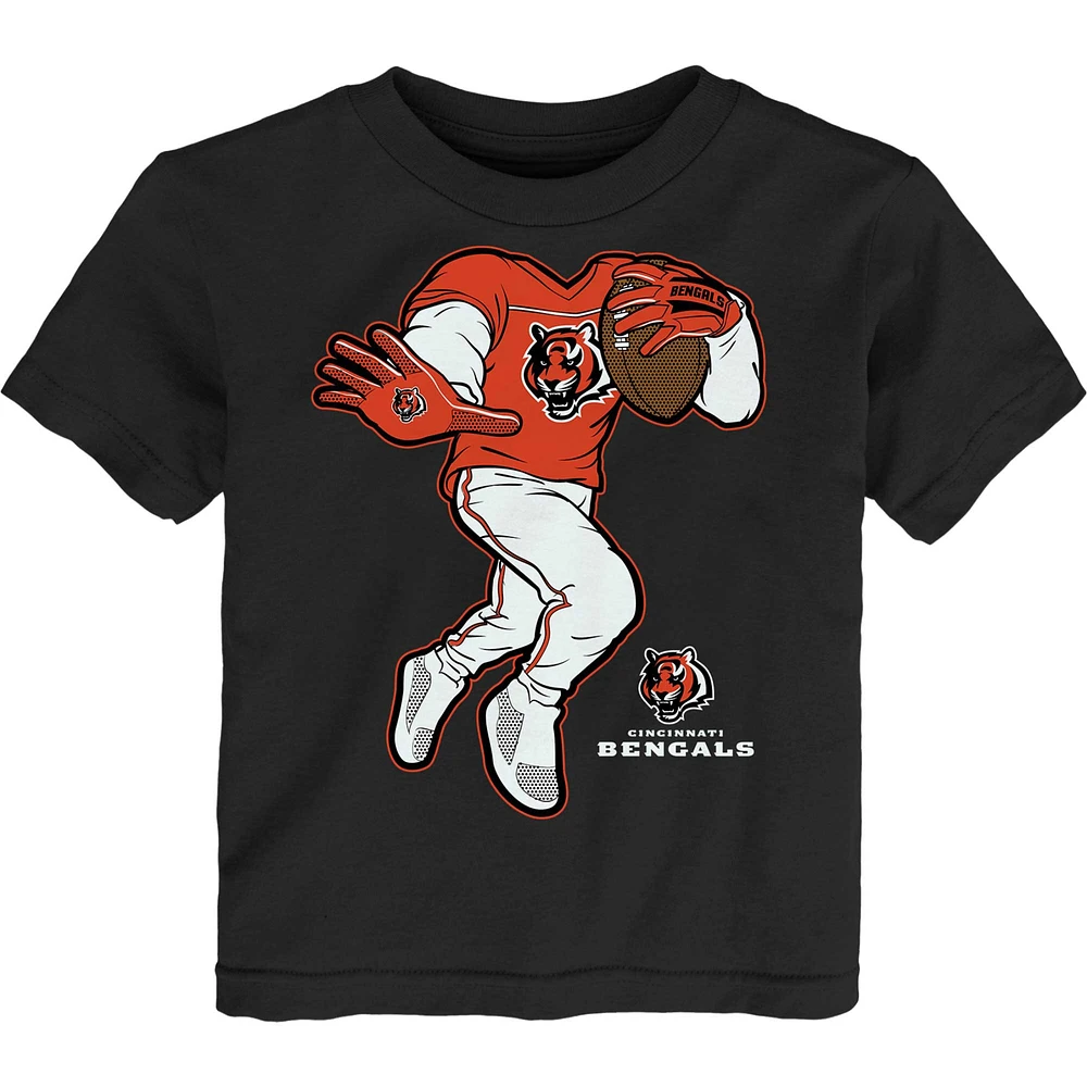 Toddler Black Cincinnati Bengals Stiff Arm T-Shirt