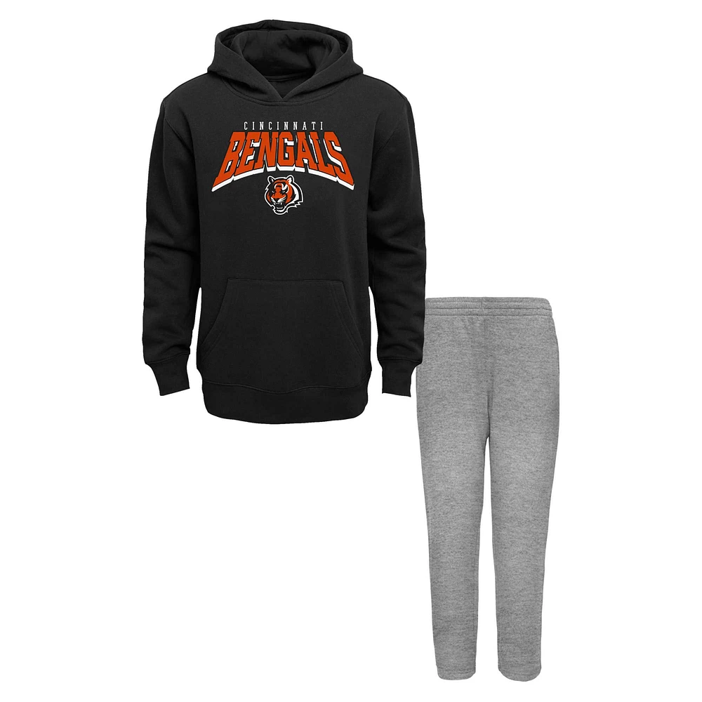 Ensemble sweat à capuche et pantalon de survêtement en polaire Dynamic Duo pour tout-petits des Bengals Cincinnati