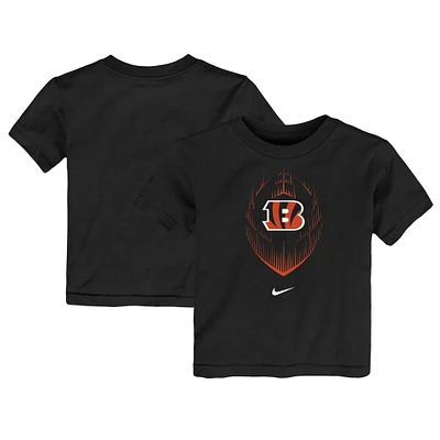 T-shirt Nike Legend Icon Performance pour tout-petits, noir, des Bengals de Cincinnati