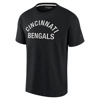 T-shirt unisexe Fanatics noir Cincinnati Bengals Elements super doux à manches courtes